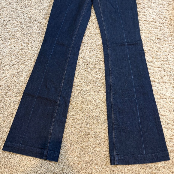 The Skinny Flare Blue Denim Jeans Women's 0 - Picture 2 of 8